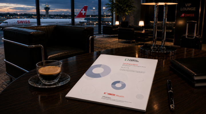 Next Gen Report in Swiss Airport Lounge