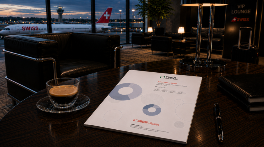 Next Gen Report in Swiss Airport Lounge